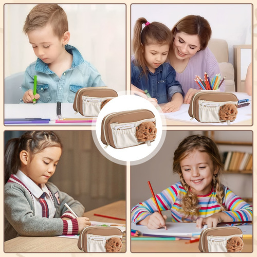 Estuche Infantil Capybara Multicapa Con Compartimentos