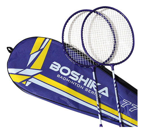 Juego De Raquetas De Bádminton Premium: Equipo Púrpura