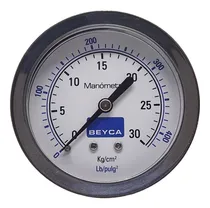 Comprar Manómetro 30 Kg 63mm Rosca 1\u002F4 Posterior Gas Aire Agua Beyca