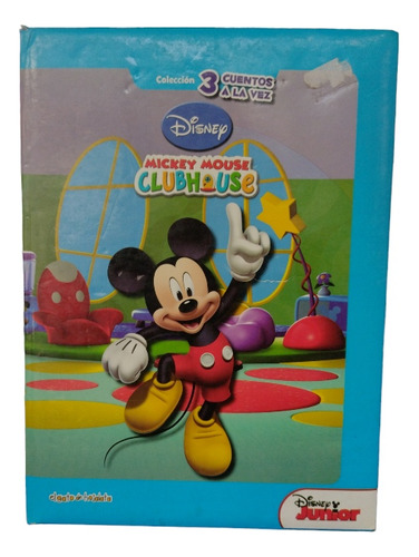 Set X3 Libros Disney Jr. Cuentos Tapa Dura