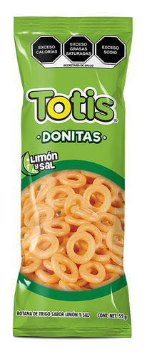 Botana Totis Sal Y Limon Tubo 55g