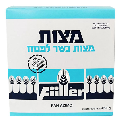 Matza Natural Pan Ázimo Filler 820 Gr