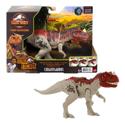 Figura De Acción Ceratosaurus Mattel Jurassic World 17 Cm