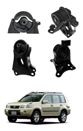 Kit 4 Soportes Motor/trans Nissan Xtrail 2002-2007 2.5 L