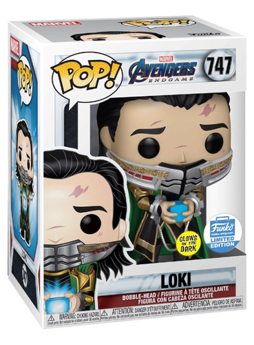 Funko Pop! #747 Loki Glows In The Dark Limited Edition.