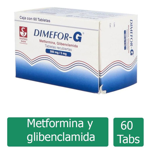 Dimefor G 500 Mg / 5 Mg Caja Con 60 Tabletas