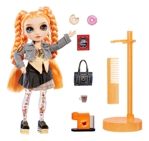 Boneca moderna Rainbow High Sparkle And Shine Clementine Orange