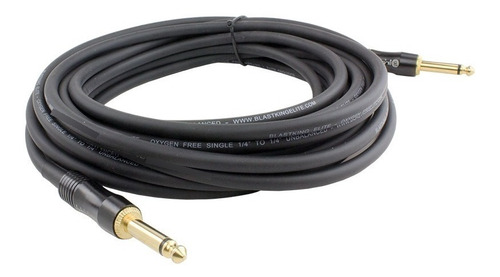 Cable Para Instrumentos Plug 1/4 A 1/4 No Balanceado 7,5 Mt