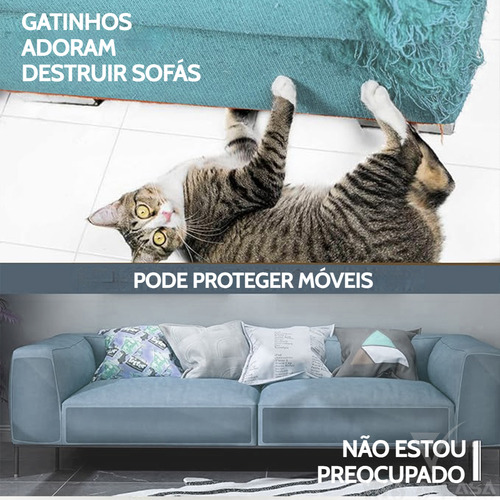 Protetor De Sofá Adesivo Gatos Anti Arranhão Transparente 10 Peças Protetora Película Para Mobilia Anti Arranhão Resistente Gato Com Prego De Fixação