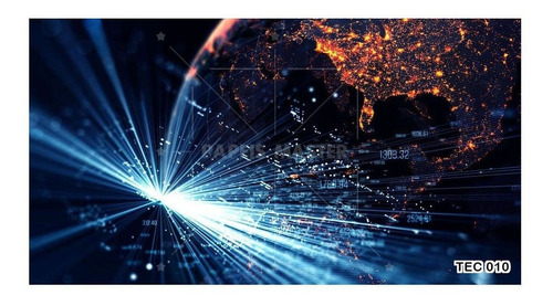 Adesivo De Parede Tecnologia Finanças Gráfico 3m² Tec10