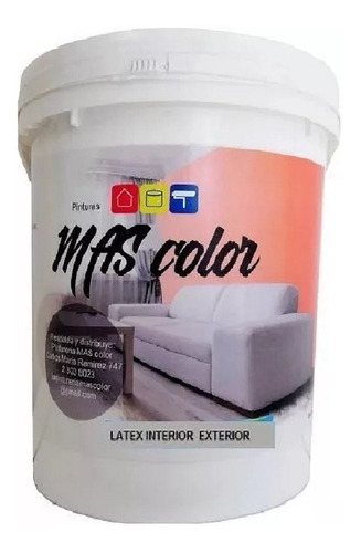 Imagen 1 de 1 de Pintura Latex Exterior Interior Antihongos Blanco 20 Lts