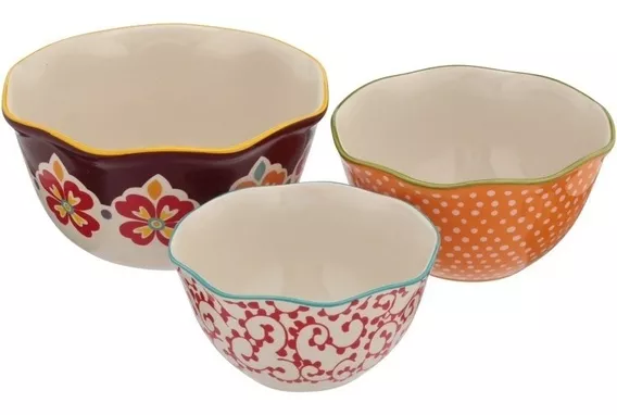 Set 3 Bowls De Ceramica The Pioneer Woman