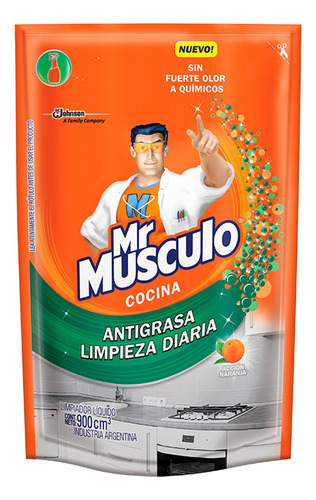 Limpiador Mr Músculo Cocina original en doypack 900ml