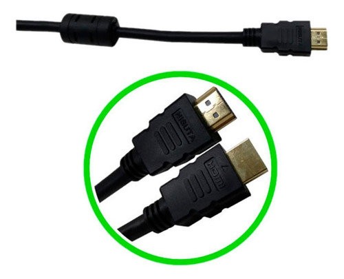 Cable Hdmi 3 Mts Nisuta Ns-cahdmi3 V2.0 Filtros 4k 2k 2160p Color Negro