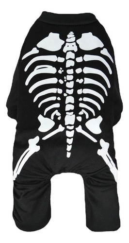 Disfraz De Esqueleto De Perro De Halloween, Accesorios, L