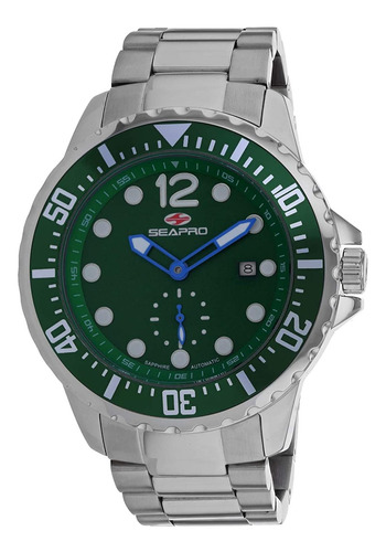 Reloj Hombre Seapro Sp5501 Automátic Pulso Plateado Just Wat