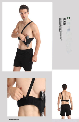 Funda De Pecho Invisible Cinturón De Cintura Táctica Al Aire