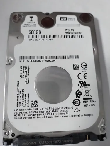 comprar Disco Duro De 500 Gigas Para Portatil  Marca Western Digital