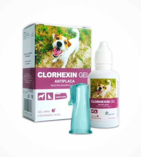 Clorhexin Gel 45ml Antiplaca Para Perros Y Gatos Mederilab