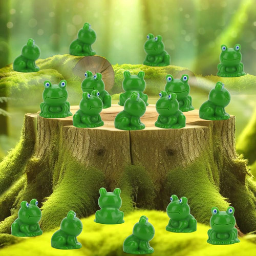 Minifiguritas De Resina Con Forma De Rana En Miniatura Para