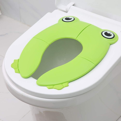 Asiento Entrenador Infantil Inodoro Baño Plegable Taza Bebes Color Rosa
