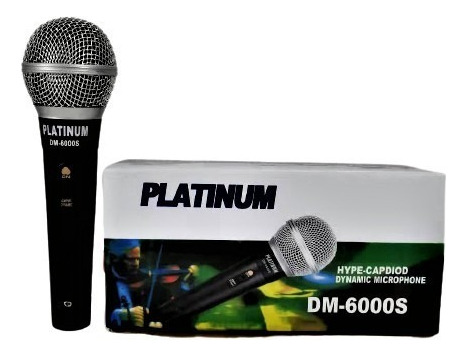 Microfono Dinamico Platinum Dm-6000s Hipercardioide