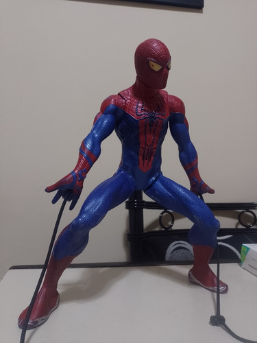 Spiderman Lanza Telarañas Motorizado Original Hasbro Sonidos
