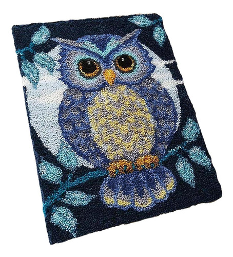 Owl Latch Hook Rug Kit Floor Mat Crochet Carpet Owl Animal