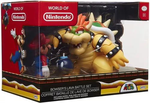 Pack de 3 figurines Nintendo Super Mario Bowser contre Mario