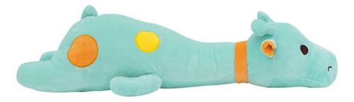 Girafa De Pelúcia Deitado Verde 65 Cm