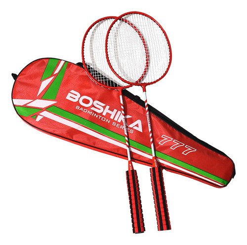 W Juego De Raquetas De Bádminton, 2 Uds., Raquetas Rojo