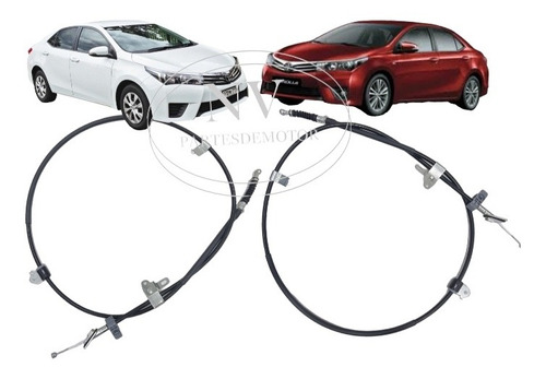 Kit X 2 Cables De Freno Trasero Izq/der Toyota Corolla 2014/