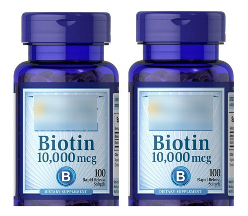 Biotina 10000mcg 50 Capsulas / Cabello /barba Puritans