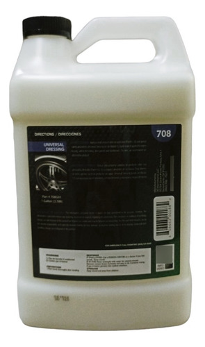 Abrillantador De Plasticos Universal Dressing 3d 3.78 Lts Color Blanco