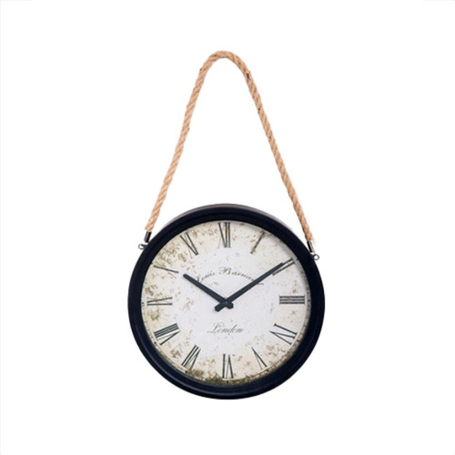 Reloj De Pared 30 Cm Diam Silencioso C/ Soga Colgar Vintage