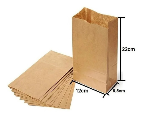 Saco Kraft Sos Delivery Pp (12 X 6,5 X 22 Cm) 2000un