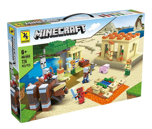 Juego De Bloques De Construcción Minecraft Led Para Niños