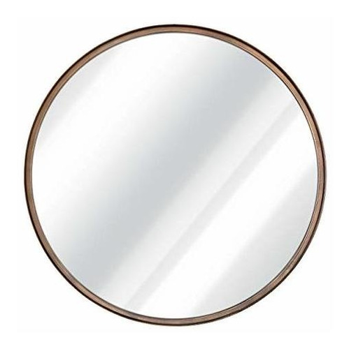 Espejo Redondo Grande De 27.5  - Hermoso Espejo De Pared De 