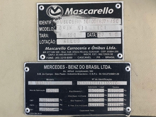 Ônibus Mascarello Gran Midi 2010 Escolar=micro Ônibus S3 S4