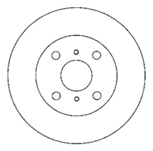 Disco Freno Delantero (238mm) Toyota Corolla 1986-1987