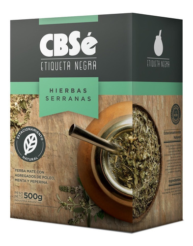 Yerba Mate Cbsé Etiqueta Negra 1 Kilo