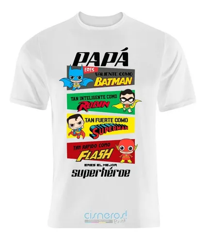 Camisetas dia del padre superheroes hotsell