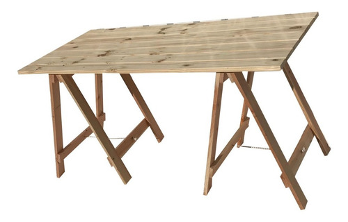 Mesa Con Caballetes