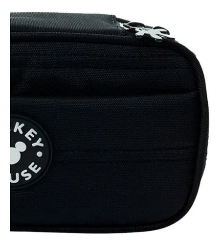 Estojo Multi Juvenil Mickey Mouse Matelassê Preto Xeryus 14275