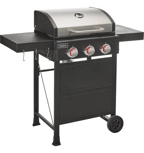 Asador Gas, Coraza Acero Inoxidable, 3 Burners Nuevo En Caja