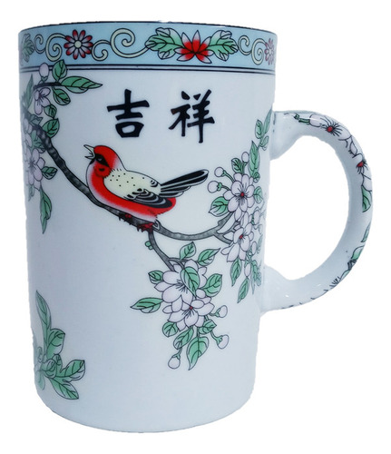 Taza Ceramica Oriental Golondrina  1pza Menaje Cocina Regalo