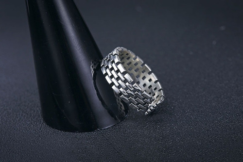 Imagen 4 de 5 de Anillo 4 Lineas Plata 0.925 Ajustable - 844