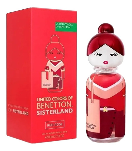 Perfume Original Benetton Sisterland Red Rose 80ml 