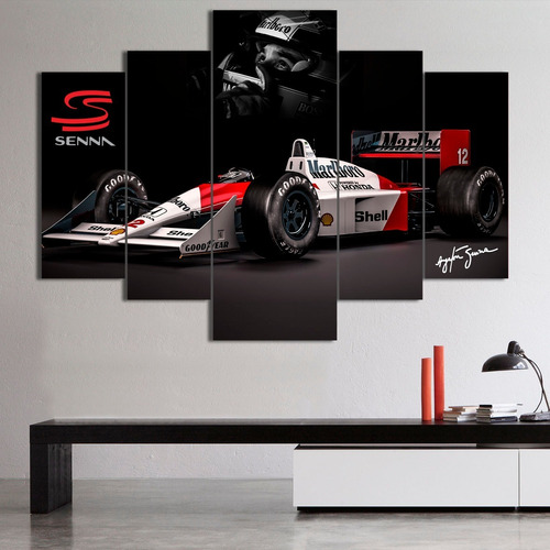 Cuadro Poliptico F1 Ayrton Senna (110x80 Cm)