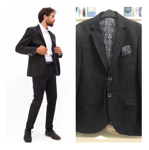 Blazer Recto Texturado Slim Fit Alaniz Talla 46 | Envío gratis